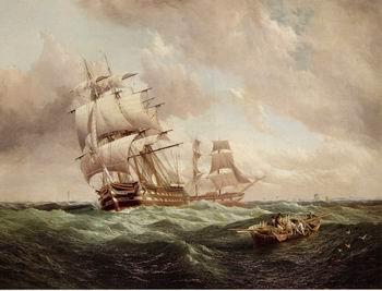 unknow artist Seascape, boats, ships and warships.59